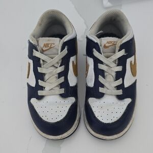 Nike Kids Sneakers - Navy and Gold Size  10C